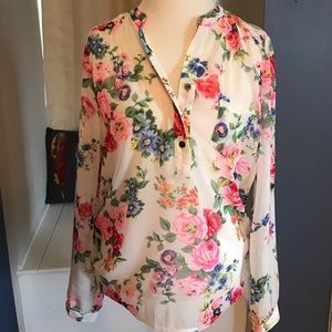 Stitch Fix Alice Blue Lucio Henley Blouse